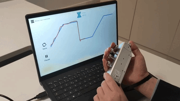 Animated FFT visualization for HD-EMG AI