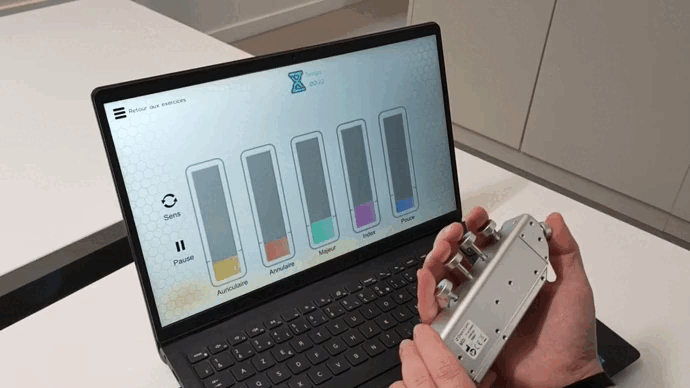 Animated MFT visualization for HD-EMG AI